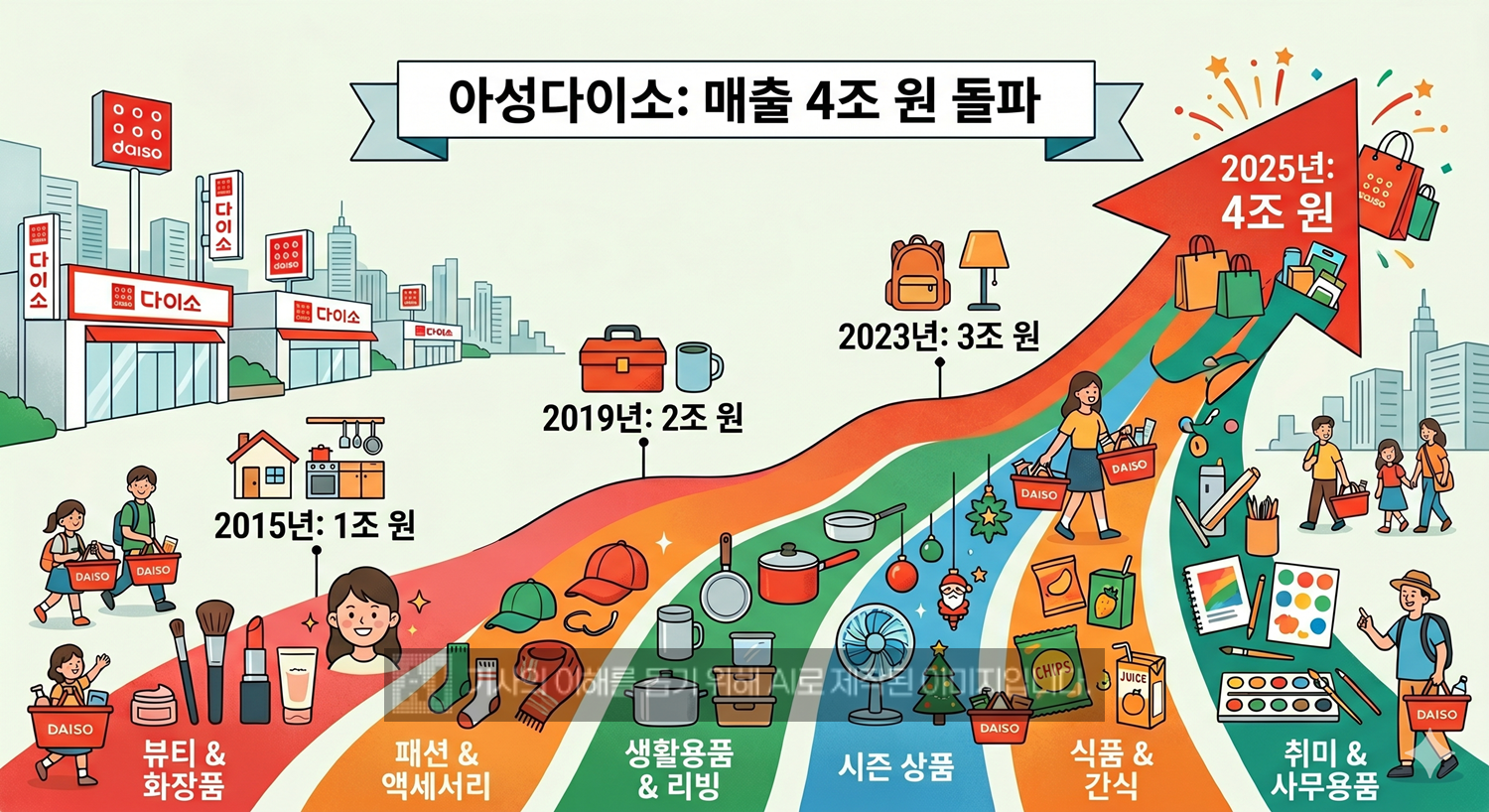 아성다이소가 지난해 4조 매출을 돌파했다. /사진=생성형 AI