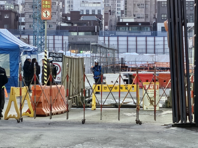 서울 인근 시공에 들어간 공사현장./한국금융신문 조범형 기자
