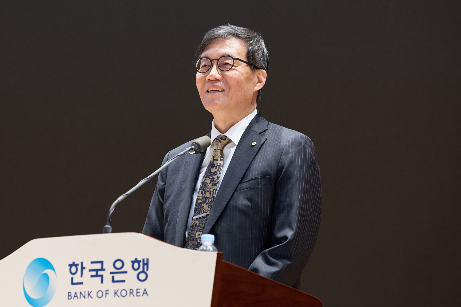 이창용 한국은행 총재가 20일 서울 중구 한은에서 열린 이임식에서 이임사를 하고 있다. / 사진제공= 한국은행(2026.04.20)