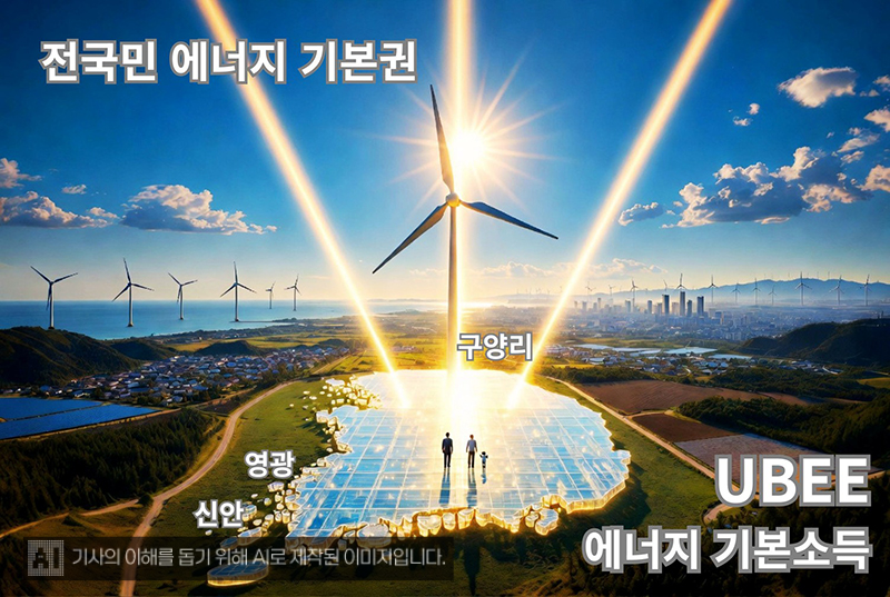 ▲한국은 에너지 기본소득 모델에 가장 근접한 나라다.(생성형 AI 활용)