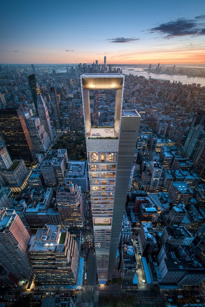 뉴욕 맨해튼 초고층 럭셔리 콘도 프로젝트 '파이브 포인츠262' 전경 이미지. 자료제공=국민이주