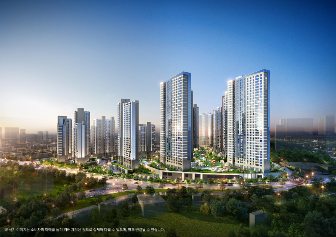 구리역 하이니티 리버파크 투시도./사진제공=DL이앤씨·GS건설·SK에코플랜트 컨소시엄