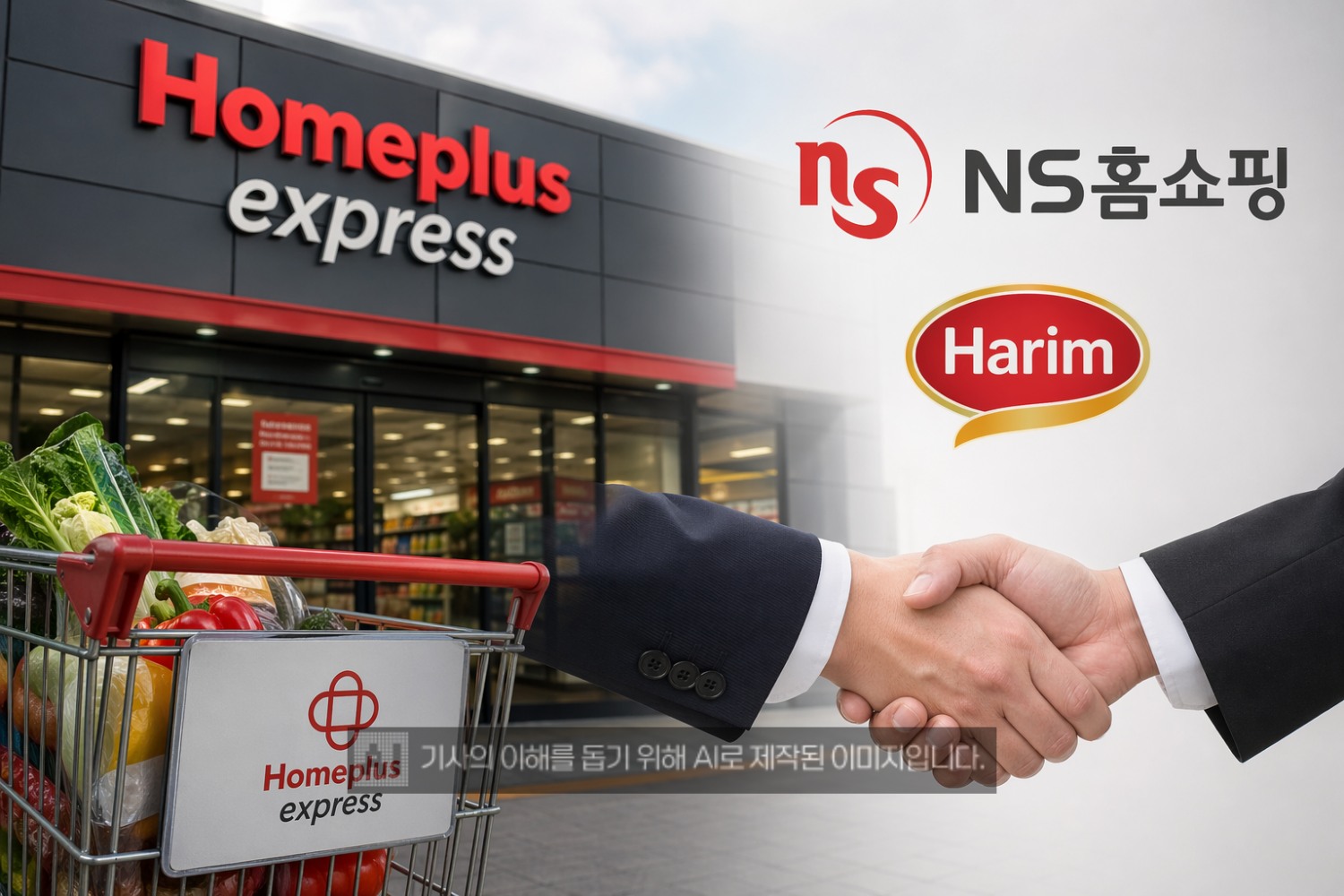 하림이 홈플러스 익스프레스의 우선협상대상자로 선정됐다. /사진=생성형AI