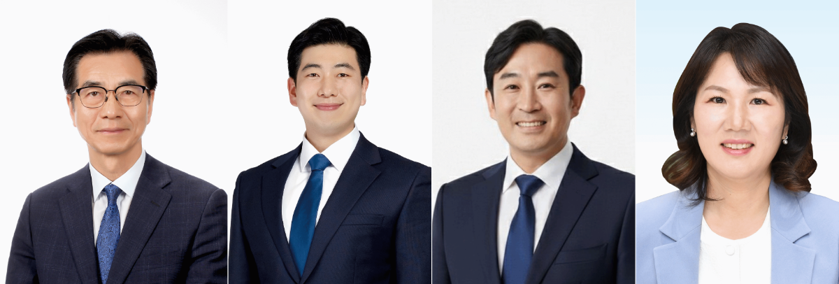 ( 사진 순서대로)고기판·전승관·박경만·양송이 후보./사진제공=중앙선거관리위원회
