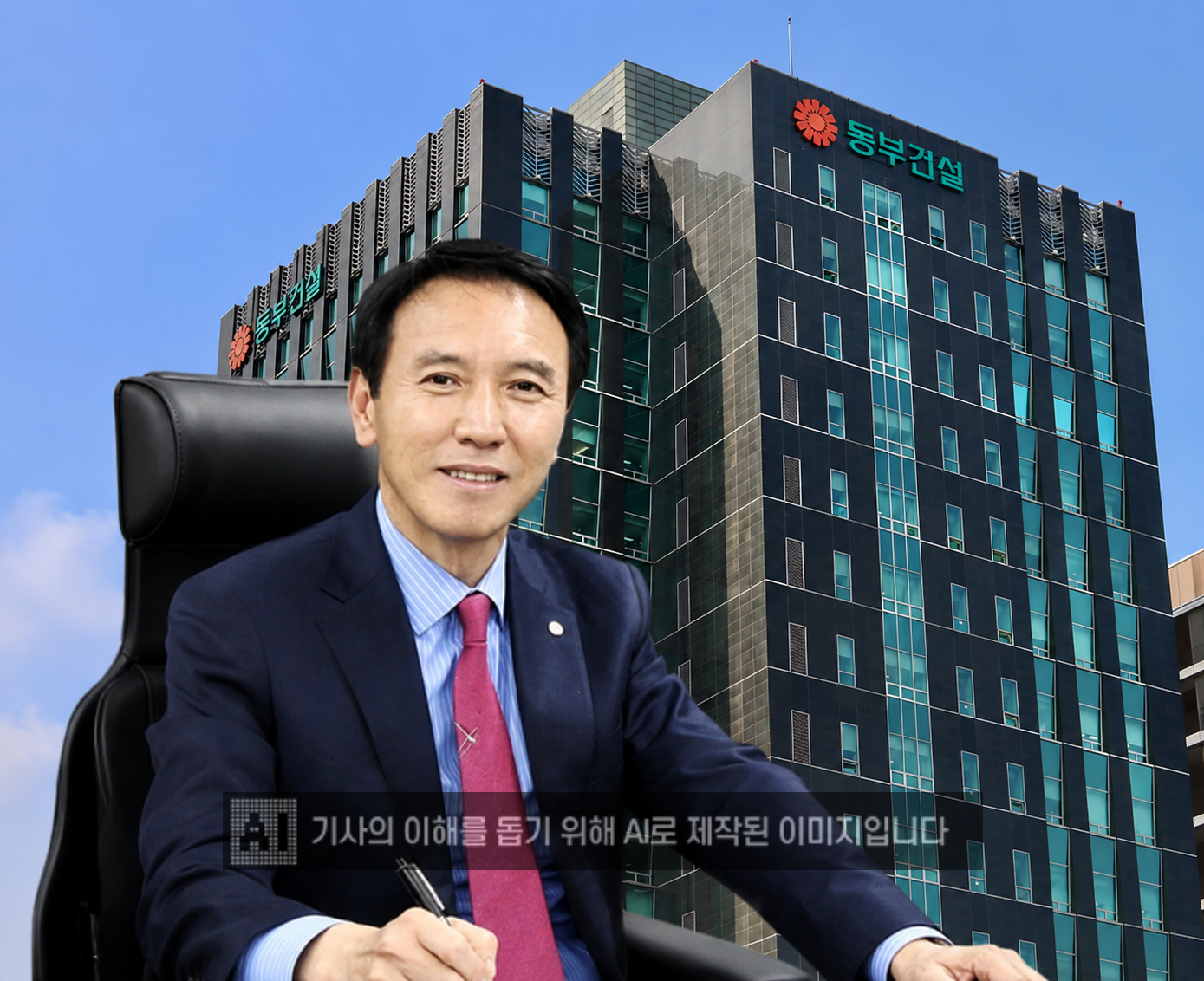 윤진오 동부건설 대표이사./AI 합성 이미지