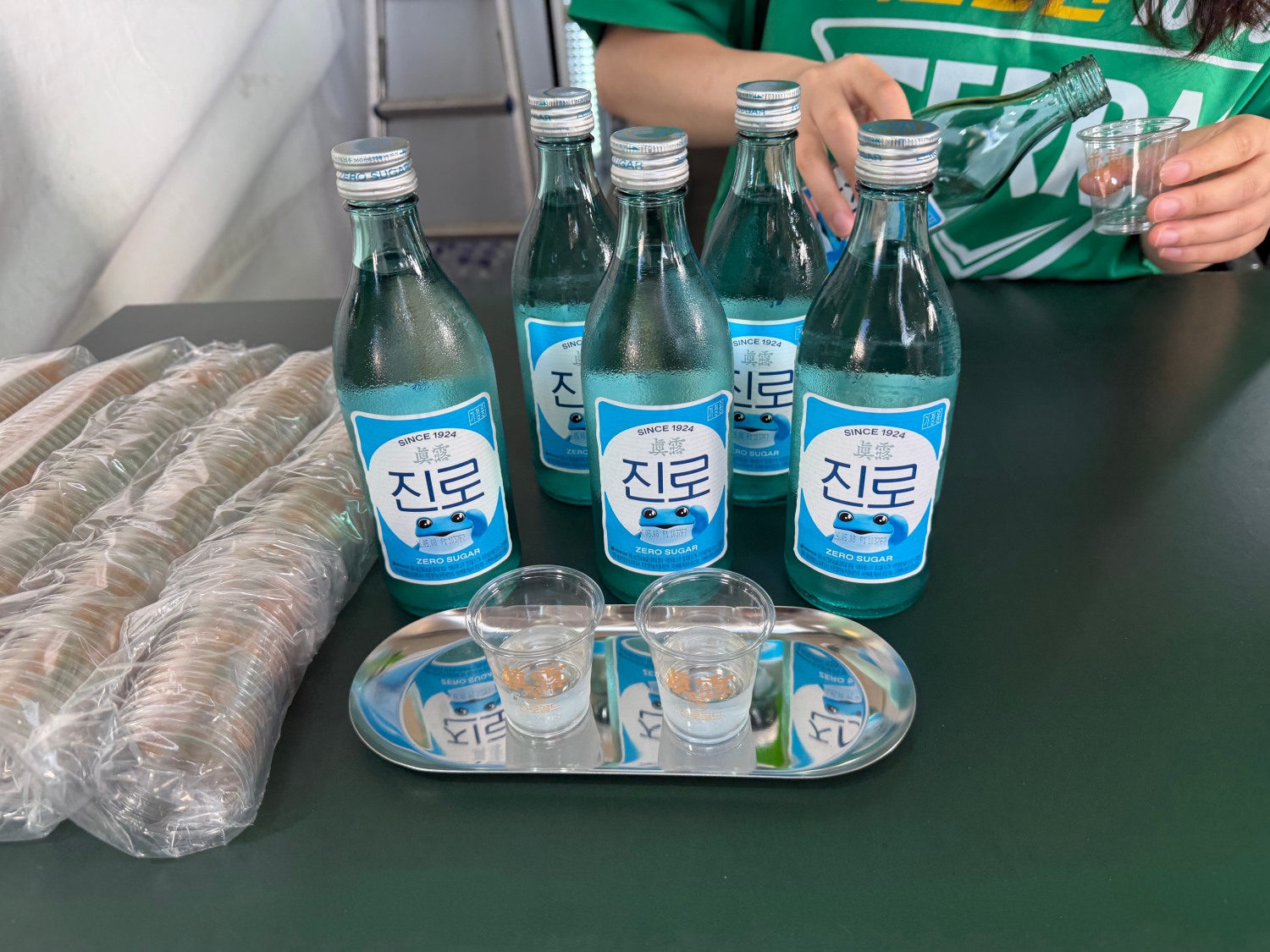 진로 소주 시음 부스. /사진=양현우 기자