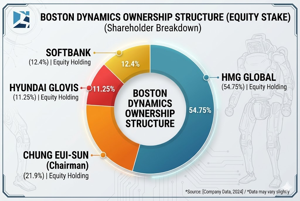 Boston Dynamics shareholding structure / Created with generative AI