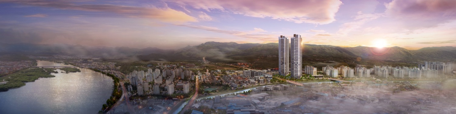 춘천 리버뷰 아이파크 조감도./사진제공=IPARK현대산업개발