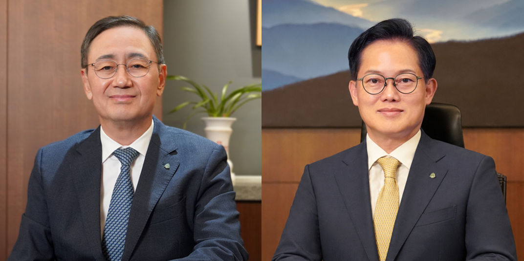 (왼쪽부터) 신영증권의 금정호 각자대표이사(IB), 김대일 각자대표이사(WM) / 사진제공= 신영증권(2026.06.19)