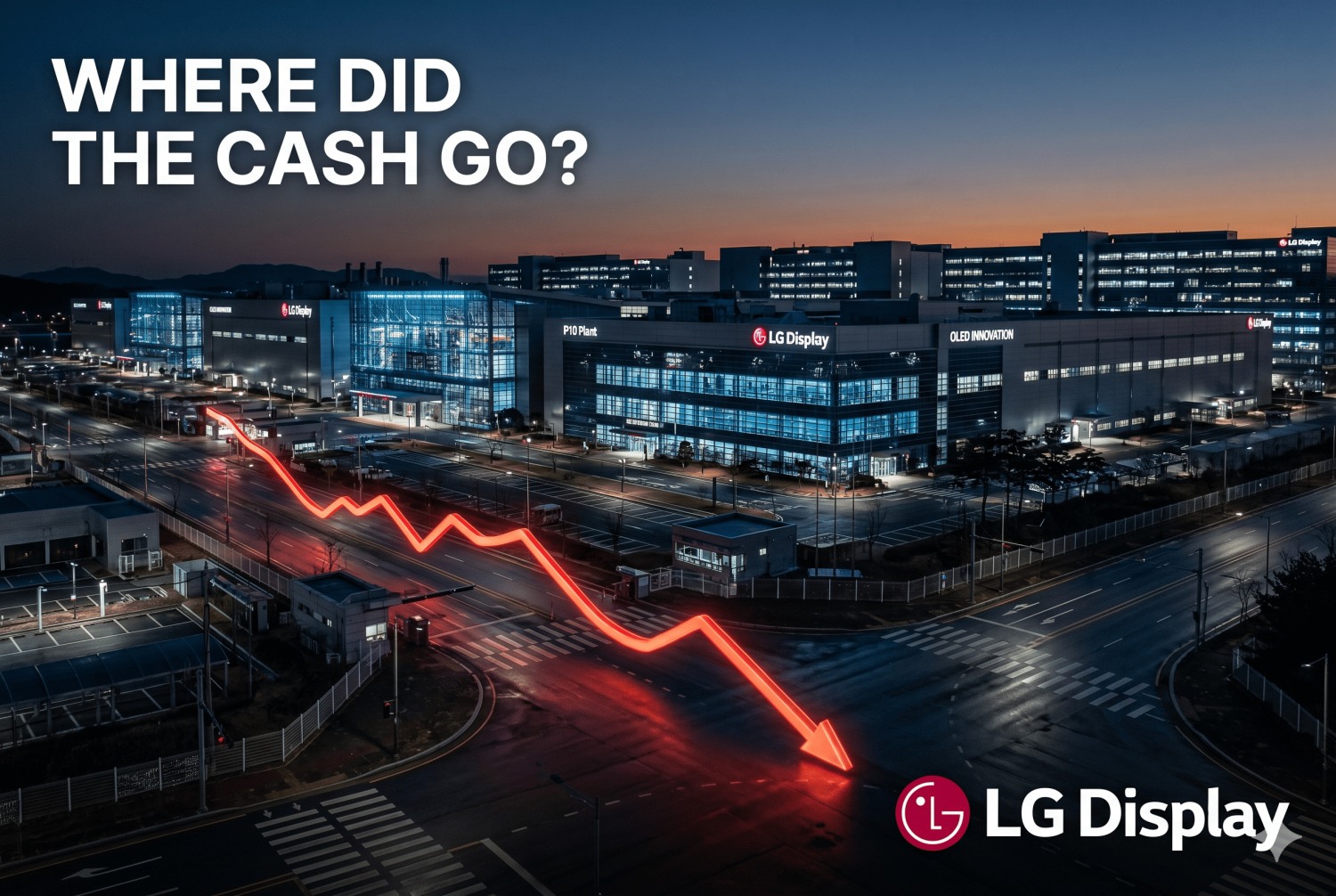 LG Display swung back to negative free cash flow in the first quarter of 2026 for the first time in three quarters, despite posting an operating profit. / * AI generated