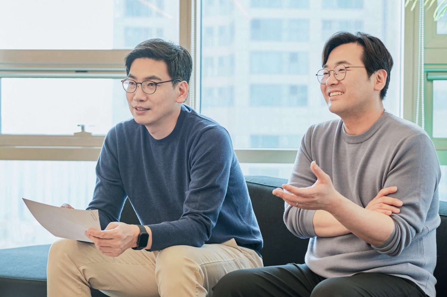 이동익(왼쪽), 정윤호 해빗팩토리 공동 대표. 사진제공=해빗팩토리
