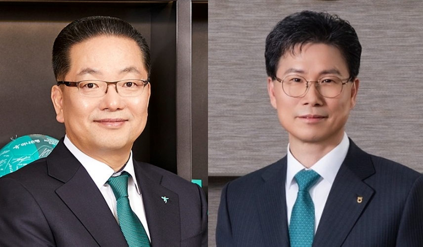 (왼쪽부터) 이호성 하나은행장, 강태영 NH농협은행장 / 사진=각 사