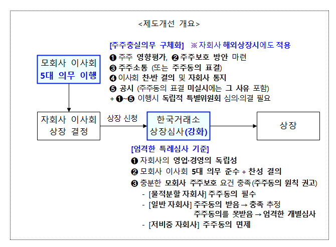 자료출처= 금융위원회, 한국거래소 '중복상장 가이드라인(안)' 중 갈무리(2026.07.06)