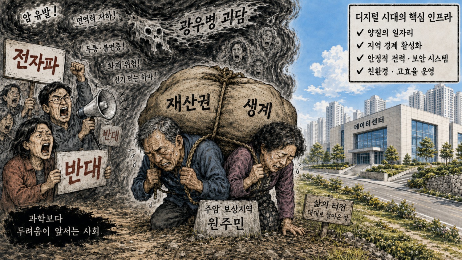과천주암 대토보상원주민들이 지역 민원에 막혀 재산권을 침해받고 있다고 주장했다. /사진=챗GPT 생성