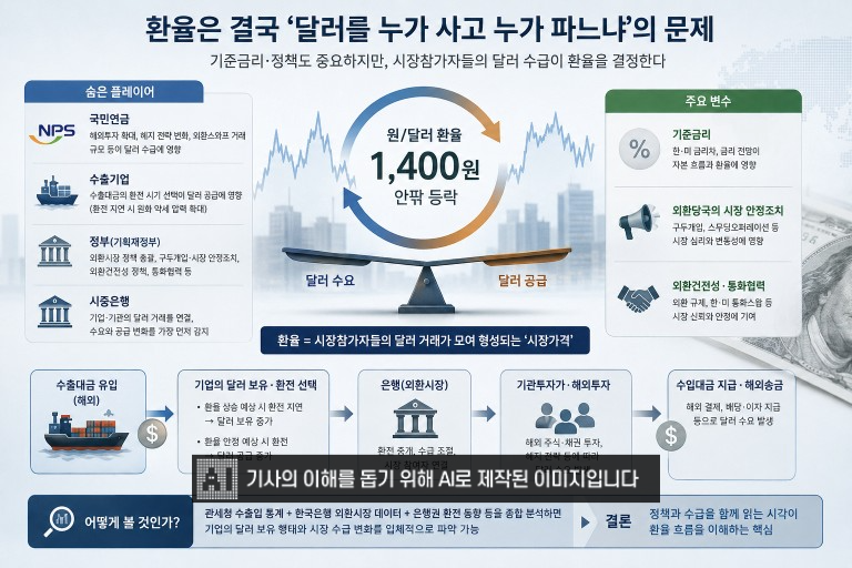 환율을 움직이는 숨은 플레이어들…한국은행만 봐선 안 되는 이유