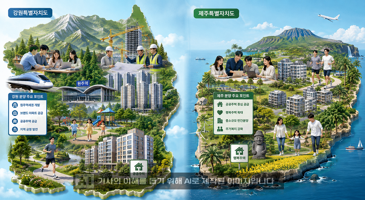 ▲ 강원·제주도 내 지난해 분양. 사진 = 생성형AI