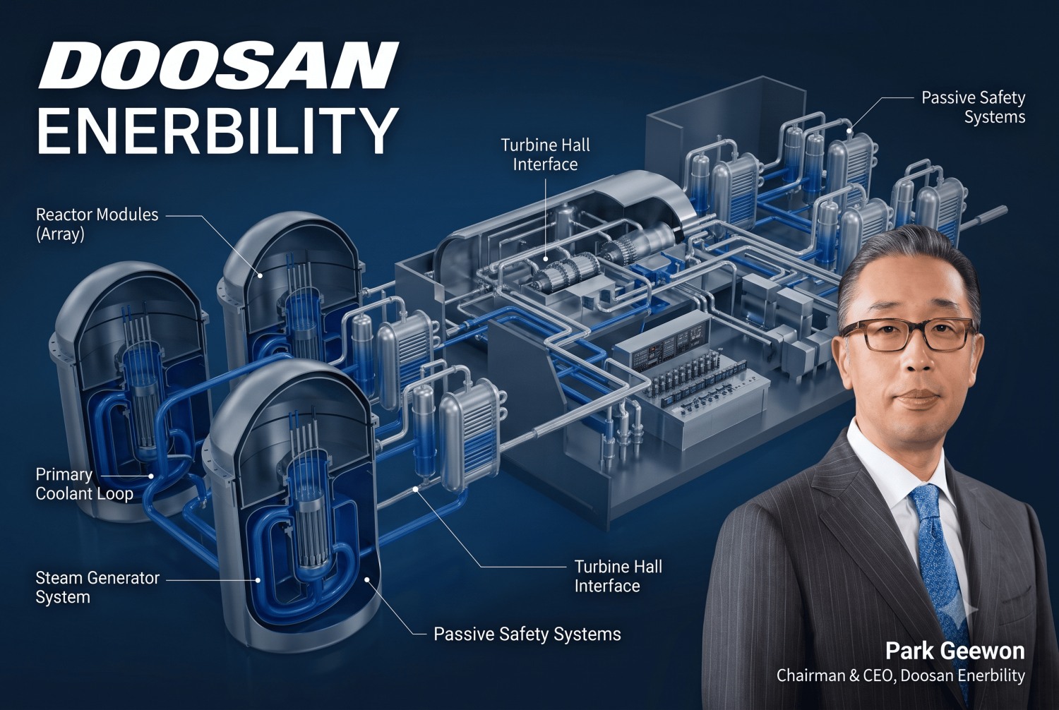 Park Geewon, Chairman & CEO of Doosan Enerbility. / This image was created using AI, based on a photo provided by Doosan Enerbility.