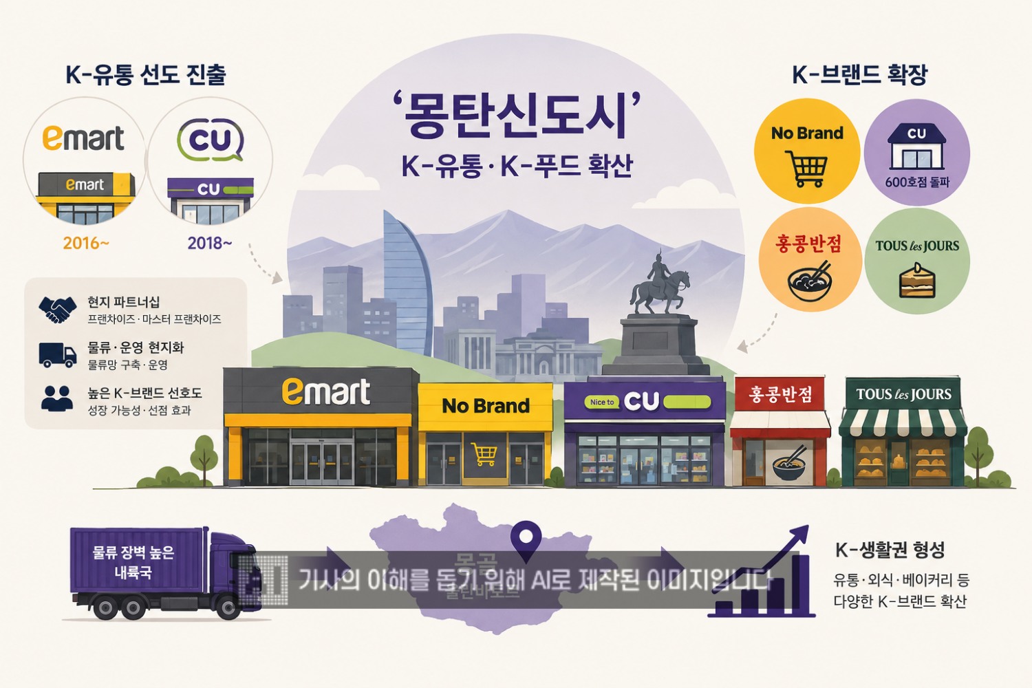 몽골에 K-기업들의 진출이 활발해지고 있다. /사진=생성형AI