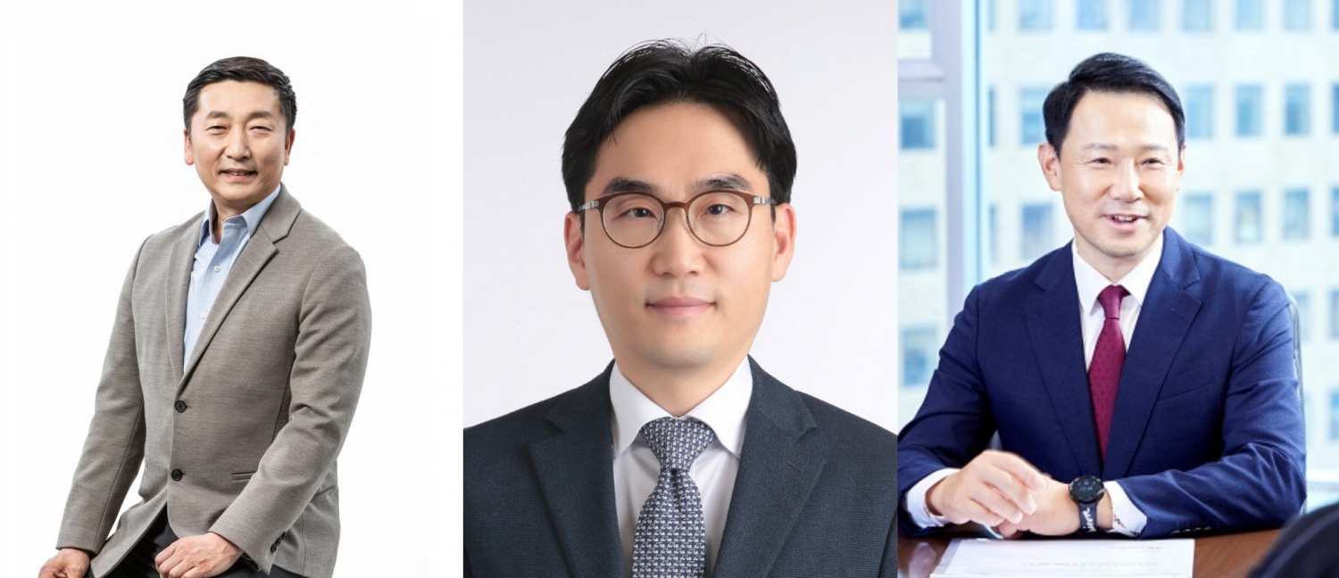 왼쪽부터 이용욱 SK온 대표이사, 조형기 SK시그넷 대표이사, 김종우 SK넥실리스 대표이사. / 사진=각사