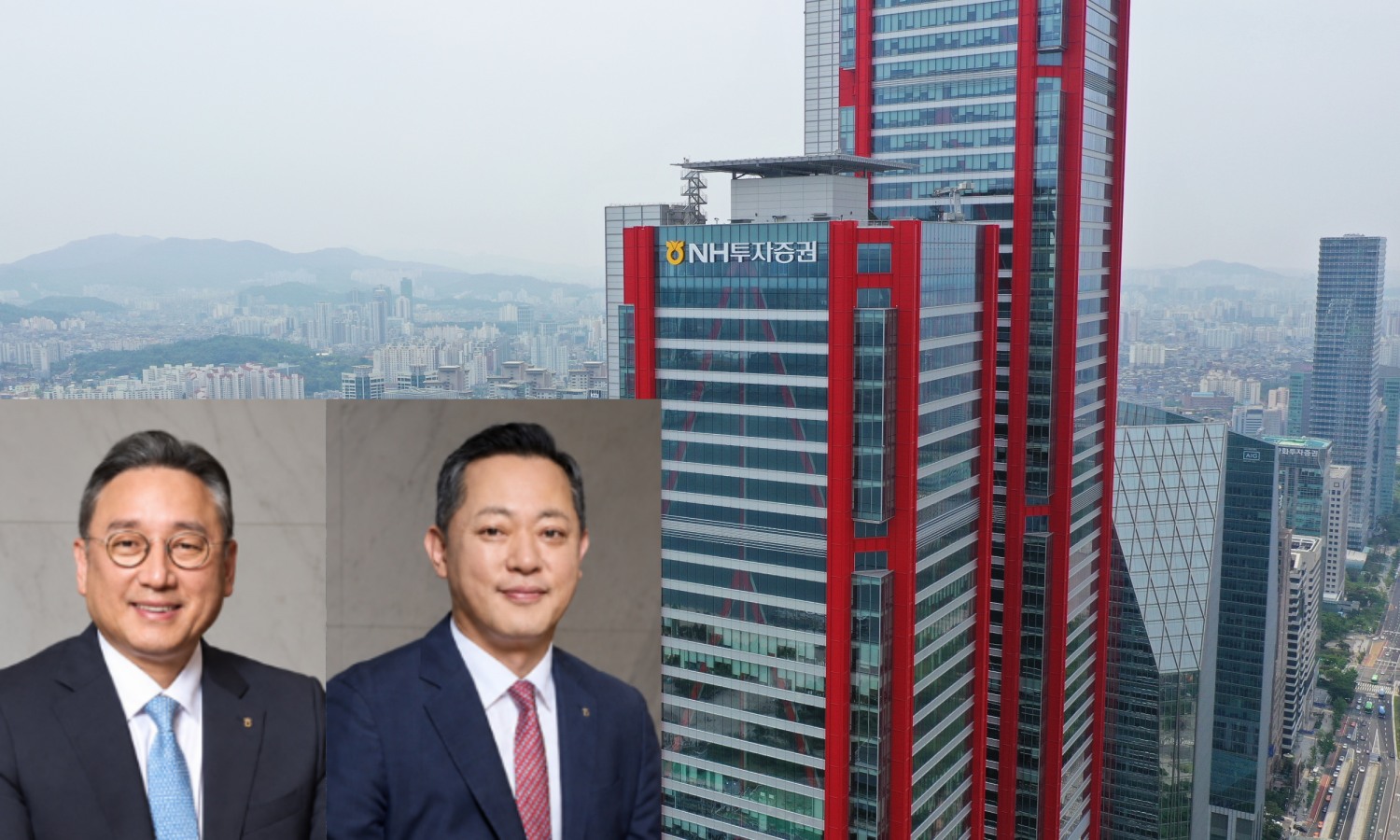 (왼쪽부터) 신재욱·배광수 NH투자증권 각자대표이사 / 사진제공= NH투자증권