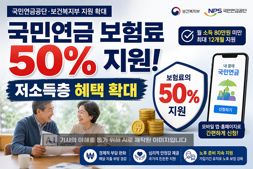 국민연금 보험료 지원, 저소득 지역가입자 '든든한 버팀목'…경제 부담 줄이고 노후 희망 지켜