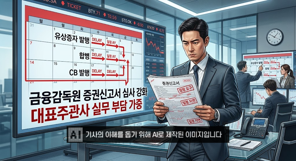 깐깐해진 증권신고서 심사…IB 부담 가중에 기업 자금조달 '차질 우려'