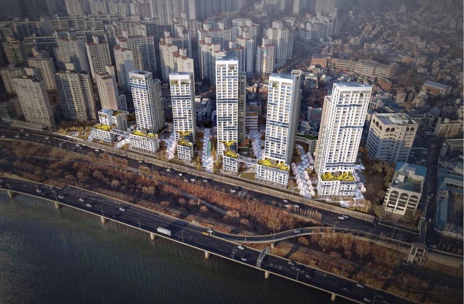 산호아파트 주택재건축정비사업 조감도. 사진제공=용산구