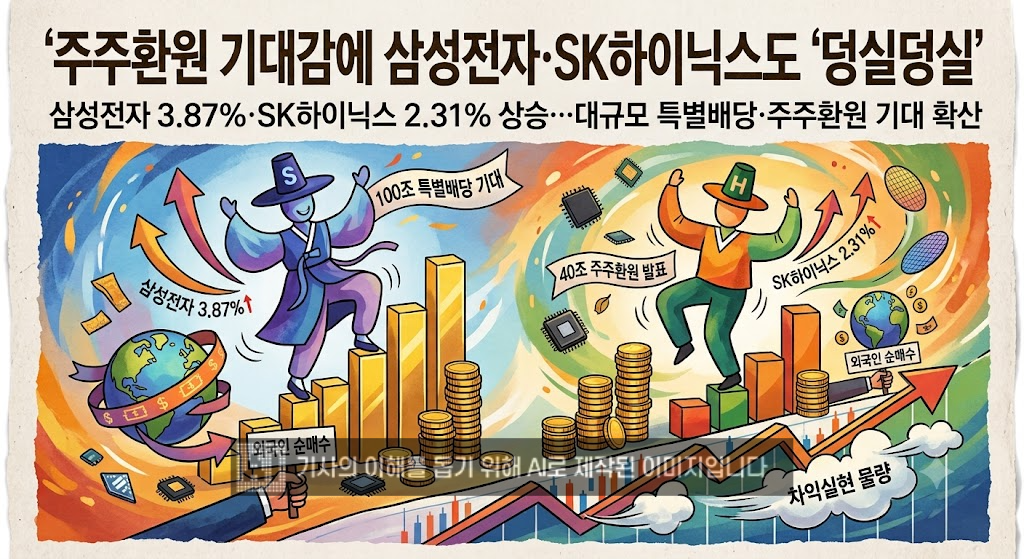 주주환원 기대감에 삼성전자·SK하이닉스도 ‘덩실덩실’