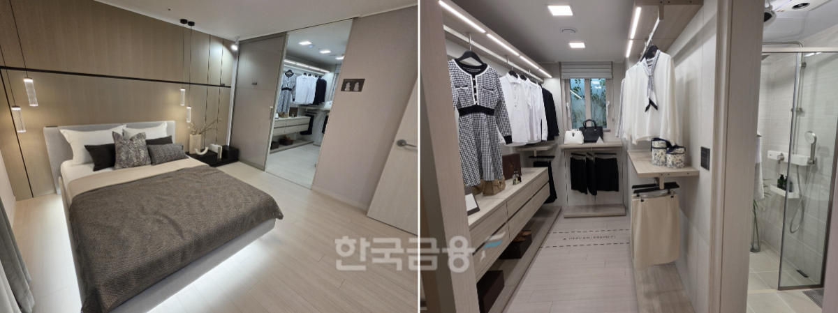 84㎡A타입 안방과 드레스룸. /사진=조범형 기자