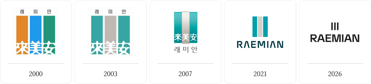 래미안 BI 변화 모습. /사진제공=삼성물산 건설부문