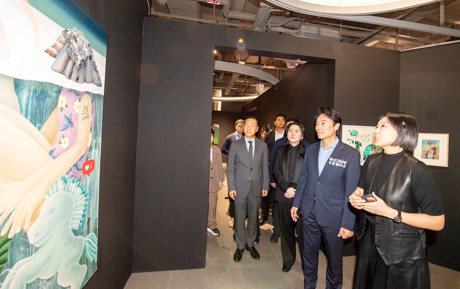 김경대 용산구청장이 용산문화재단 갤러리 협력전시 행사에 참여했다. /사진제공=용산구