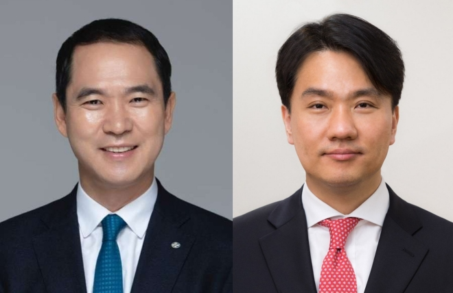 (왼쪽부터) 신학기 Sh수협은행장, 이형주 금융정보분석원(FIU) 원장 / 사진=수협은행, 금융정보분석원