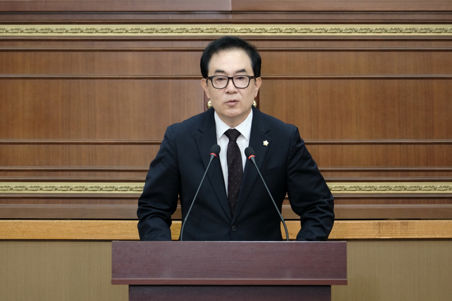 서종수 마포구의원이 구정질문을 펼치는 모습. /사진제공=마포구의회