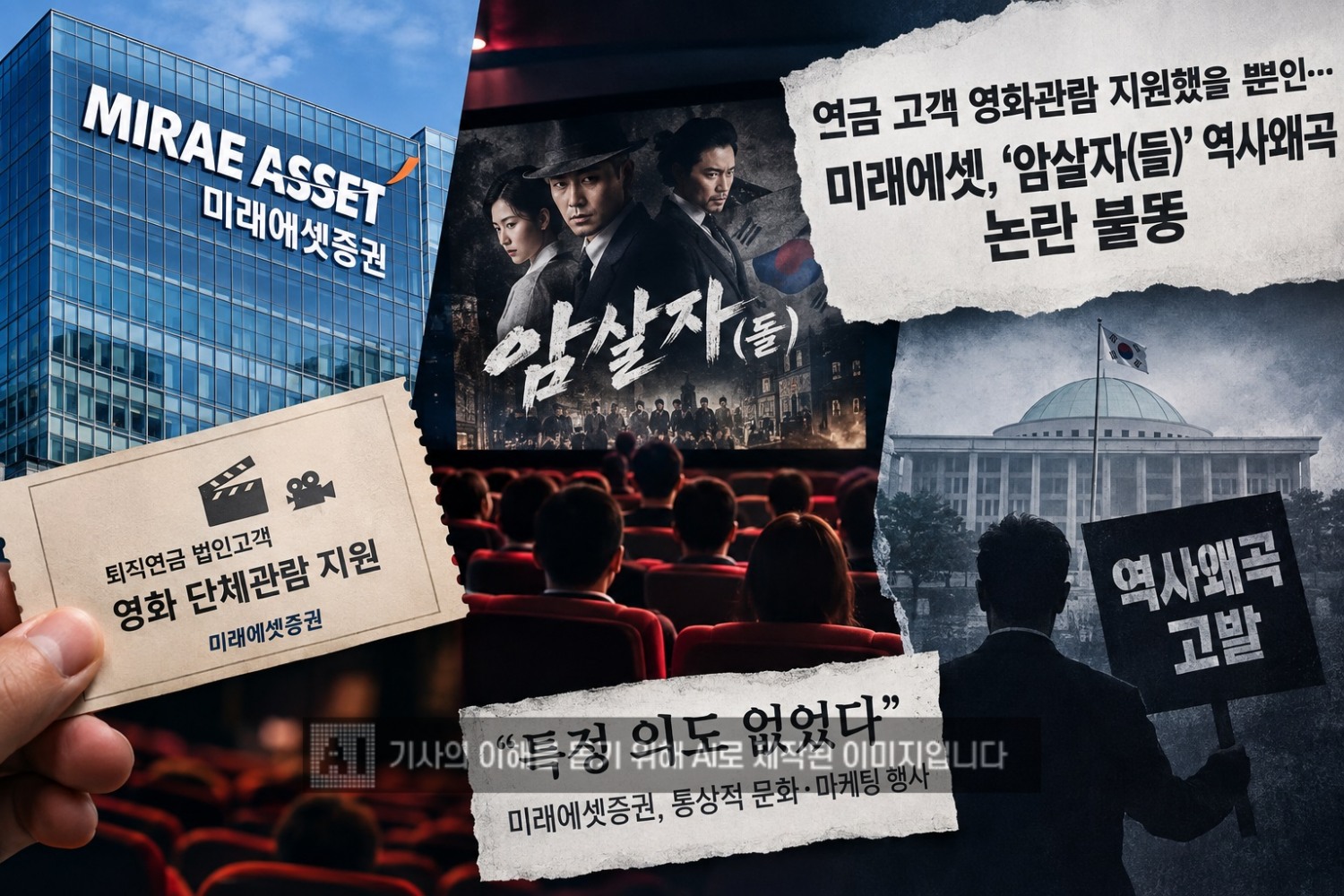 연금 고객 영화관람 지원했을 뿐인데…미래에셋, ‘암살자(들)’ 역사왜곡 논란 불똥