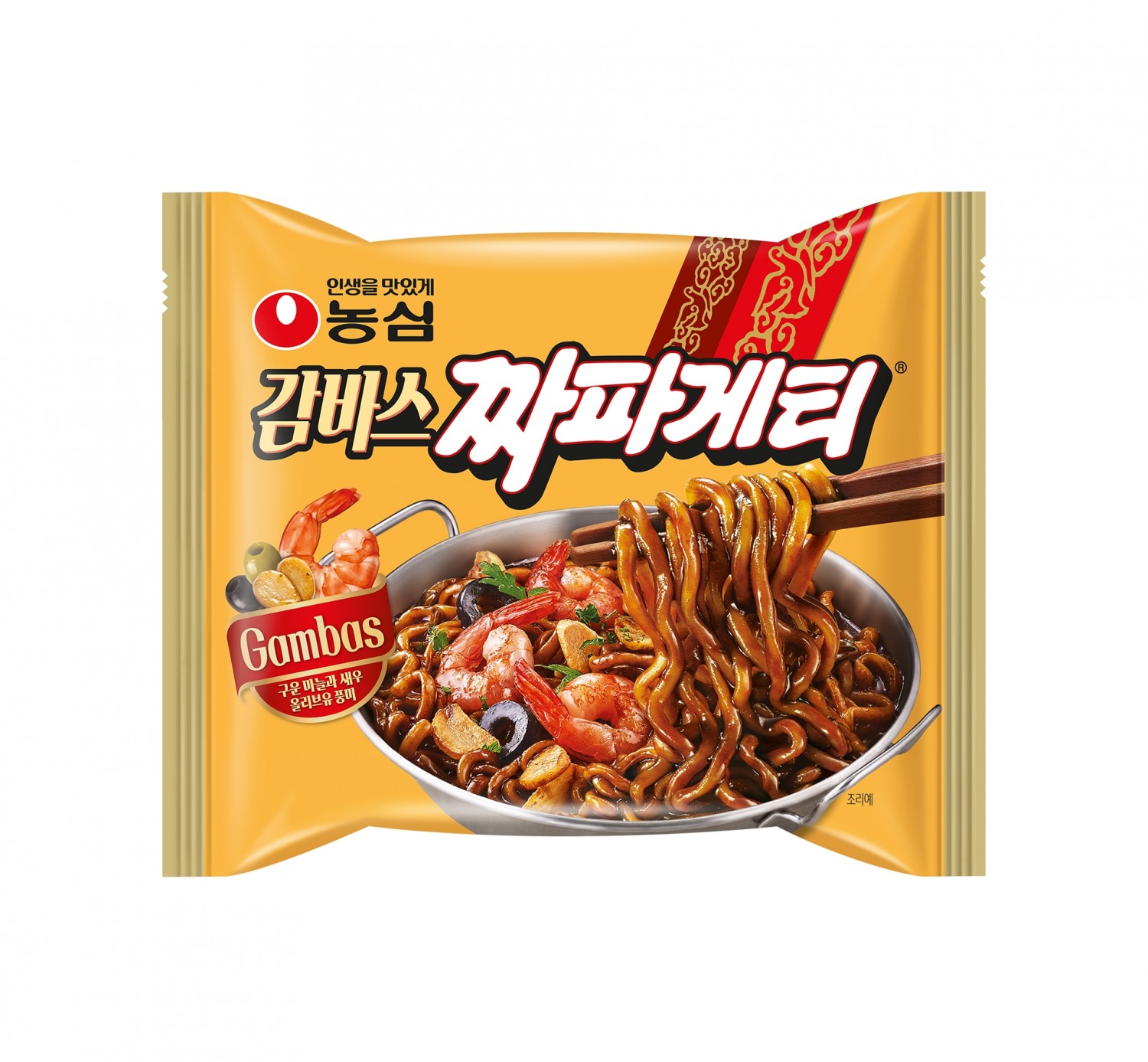 감바스짜파게티 사진. /사진=농심