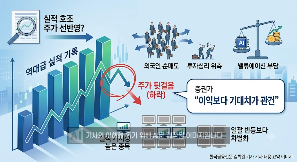 삼성전자 역대급 실적에도 주가 뒷걸음…증권가 “이익보다 기대치가 관건”