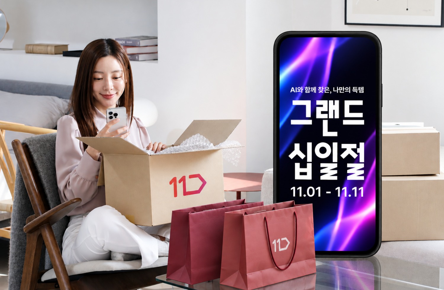 11번가가 내달 1일부터 '그랜드 십일절' 행사를 진행한다. /사진제공=11번가