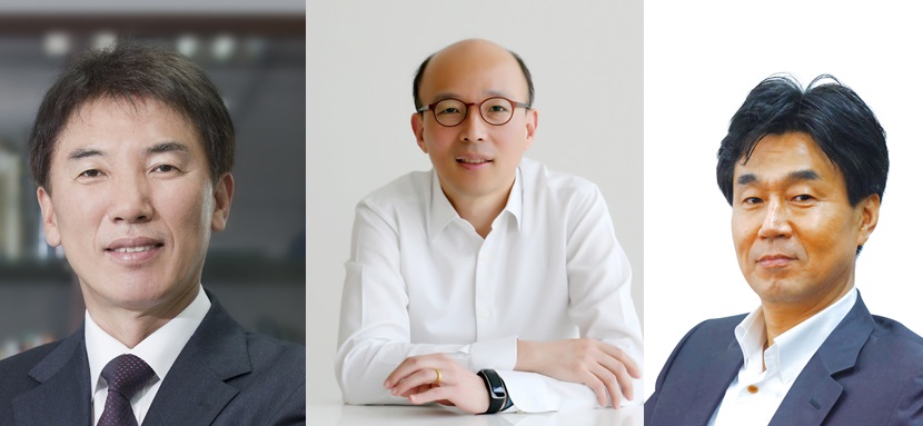 (왼쪽부터) 채종진 BC카드 사장, 남규택 KT CS 사장, 한원식 KT SAT 사장.