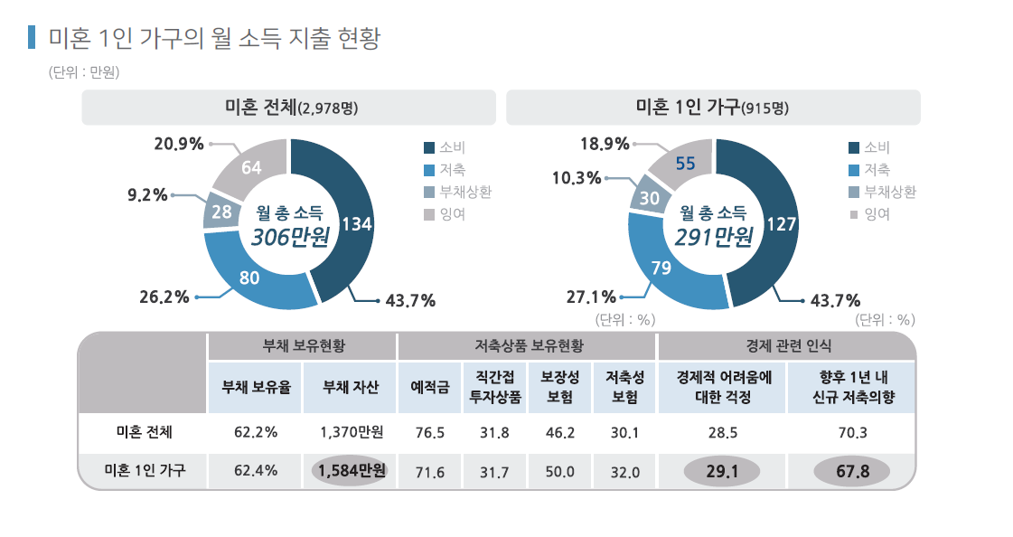△1인 가구 자산 현황 정리/자료=신한은행
