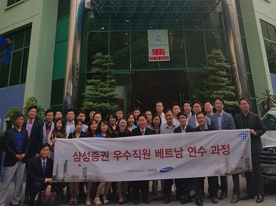 삼성증권 우수 PB들로 구성된 2차 PB 연구단이 지난달 24일부터 26일까지 베트남 현지를 찾아 기업탐방을 진행했다.