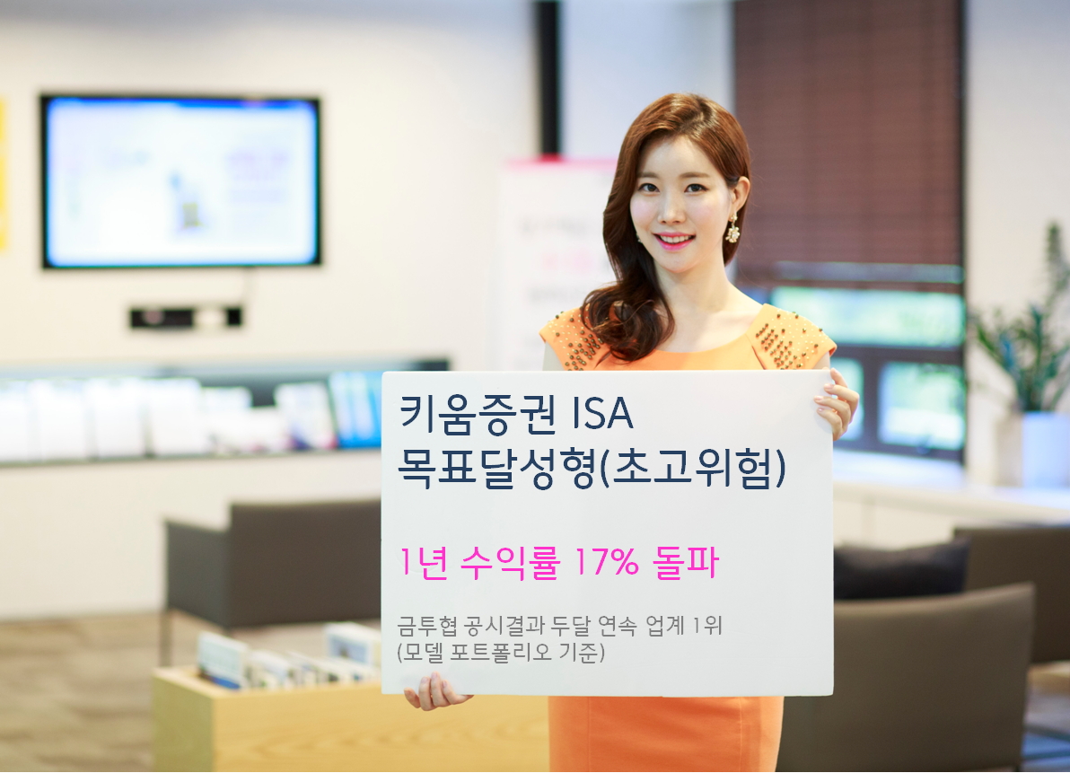 키움 ISA 목표달성형, 1년 수익률 17% 돌파