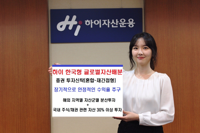 하이자산운용, '한국형 자산배분펀드' 출시