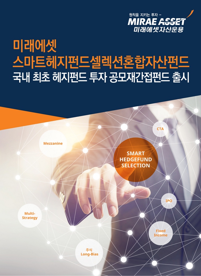 미래에셋자산운용, 국내 최초 헤지펀드 공모재간접펀드 출시
