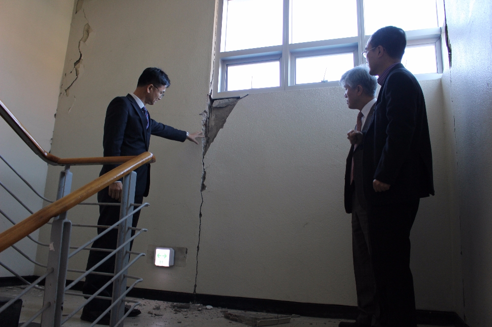 △지진 피해 현장./사진=기술보증기금