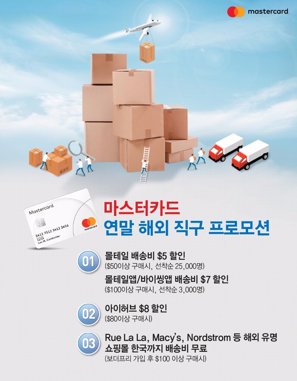 마스터카드, 블랙프라이데이 기념 해외 직구 이벤트 실시