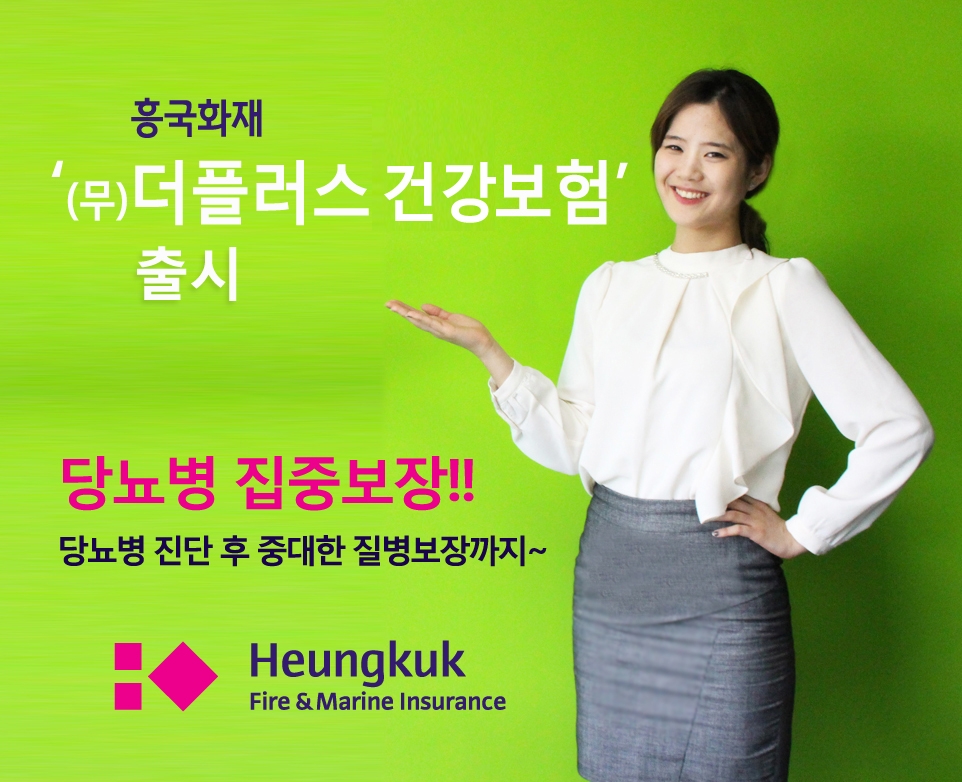 △흥국화재가 23일 새로 출시한 '더플러스 건강보험' / 사진=흥국화재