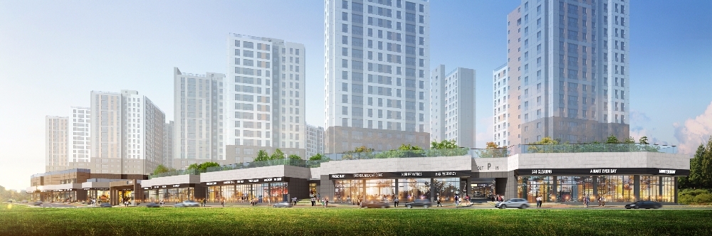 △동탄파크자이 상업시설 조감도