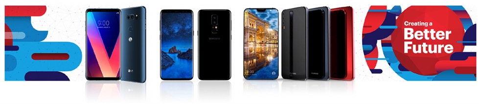 ▲ 왼쪽부터 LG V30, 삼성 갤럭시 S9(예상 이미지), 화웨이 P11(예상 이미지) 