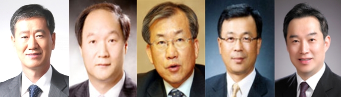 하나금융 신규 사외이사로 추천된 김홍진, 박시환, 백태승, 양동훈, 허윤 이사 / 사진제공= 하나금융지주
