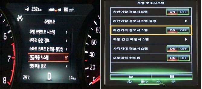 △자동차 첨단안전장치 예시 / 자료=금융감독원